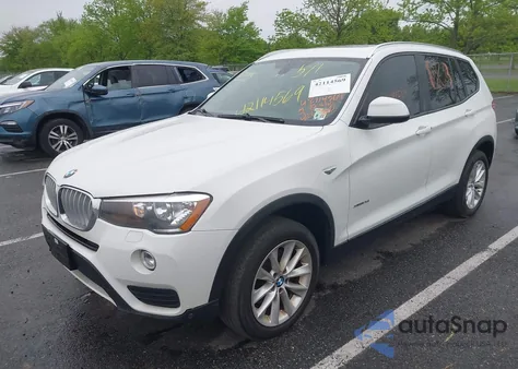 2017 BMW X3 xDrive28I from USA, damaged, VIN 5UXWX9C57H0T09539